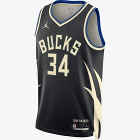 Resim Nike Milwaukee Bucks Giannis Antetekoumpo Erkek Yeşil Basketbol Forması 