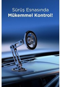 Resim Torima Jx-052 Metal Manyetik Telefon Tutucu Güçlü Mıknatıslı, 360 Hareketli 1 Adet 