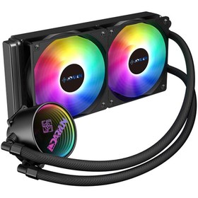 Resim DARYUN Cix 240mm Argb Sıvı Soğutma 2x12cm Fan Amd*intel Uyumlu Yüksek Performanslı Işlemci Soğutucusu 