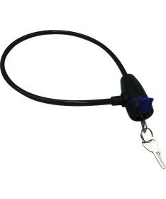 Resim Yuma Kilit Yuma Kablolu Bisiklet Kilidi Anahtarlı Siyah ( Boy : 66CM-ÇAP : 8mm ) 