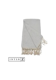 Resim %100 Pamuk Plaj Havlusu, Xxl 100x180cm, Marmaris, Gri 