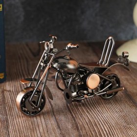 Resim Vintage Demir Motosiklet Modeli Süs - Krom Kaplama, Gerçekçi Tekerlekler & Direksiyonlar Detaylı Minyatür - Ev Dekoru & Koleksiyoncular İçin Mükemmel - Sevgililer Günü, Şükran Günü, Anneler/Babalar Günü, Mezuniyet İçin İdeal Hediye, Şükran Günü İçin Mükemmel 