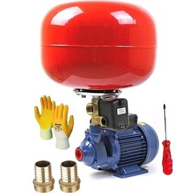 Resim Qb60 0.75 Hp 24 Lt Tank Santrifüj Otomatik Hidrofor Pompa Paket H 