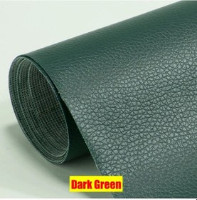 Resim Kendinden Yapışkanlı Deri Yama Kanepe Tamir Yenileme Deri Etiket Mobilya Masa Dark Green 20x30cm 