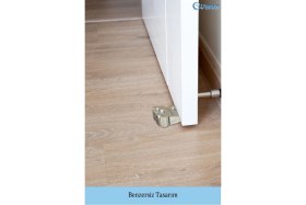 Resim Evene Kapı Stoperi Gümüş Renk Dekoratif Kapı Tutucu Durdurucu Close Model 