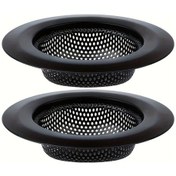 Resim Besthome1 2 Adet Dayanıklı 201 Paslanmaz Çelik Bulaşık Makinesinde Yıkanabilir Siyah Süzgeç 