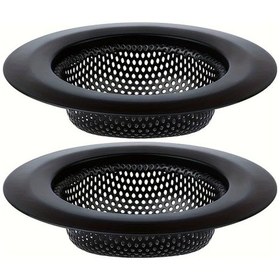 Resim Besthome1 2 Adet Dayanıklı 201 Paslanmaz Çelik Bulaşık Makinesinde Yıkanabilir Siyah Süzgeç 