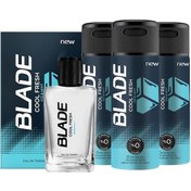 Resim Blade Cool Fresh Erkek Parfüm EDT 70 ML + Cool Fresh Erkek Sprey Deodorant 3 x 150 ML 