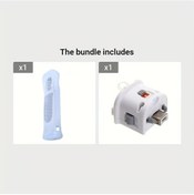 Resim Challenger Beyaz 2 Adet Wii Motionplus Kontrol Cihazı Yüksek Hassasiyetli Hızlandırıcı Nintendo Wii Uzaktan Kumandası Abs Malzeme Pil Gerektirmez 
