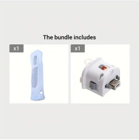 Resim Challenger Beyaz 2 Adet Wii Motionplus Kontrol Cihazı Yüksek Hassasiyetli Hızlandırıcı Nintendo Wii Uzaktan Kumandası Abs Malzeme Pil Gerektirmez 