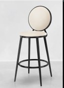 Resim J&S QUALİTY Yeni Model Siyah Metal Bar Sandalyesi Ikea Yeni Tasarımı Mutfak Adası Bar Taburesi Yeni 75 Cm 