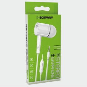 Resim Soffany HF89-001 HF89-001 Jack Girişli Kablolu Kulaklık Beyaz 