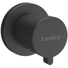 Resim Teska Tk013-08 Ankastre Stop Valf Mega Lüx Model Mat Siyah 
