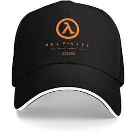 Resim Half-Life Oyunu Lambda Sembolü Beyzbol Şapkası - Siyah ile Turuncu Logo - Erkekler & Kadınlar için Polyester Günlük Şapka - Oyun Hayranları & Günlük Kıyafetler için Mükemmel, Beyzbol Şapkası 