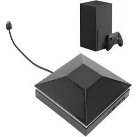 Resim Tenfowee Xbox Series X Konsolu İçin Soğutma Fan Kapağı, 7 Renk Led Işığı, Usb 2.0 Ve 3.0 Portları, Dokunmatik Anahtar, 3 Seviye Hız Ayarı Sy-xsx-608 Siyah 