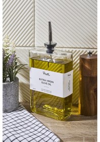 Resim Molivet 500ml Silver Kapak Cam Yağdanlık-sosluk-sirkelik 