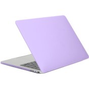Resim Enkay Ön ve Arka Koruyucu MacBook Pro 14" Laptop Kılıfı Mor 