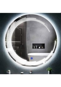 Resim Nova Led'li Kumlamalı Lavabo & Banyo Aynası Dokunmatik Sensörlü 90 X 90 Beyaz 