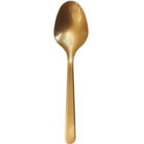 Resim Gold Sert Plastik Kaşık 25'li 