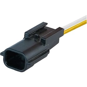 Resim Şarj Ve Yan Sinyal Soketi Dişi 2 Pin Kablolu 