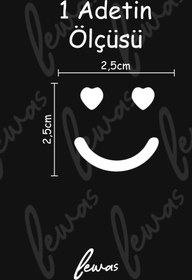 Resim levvas Karışık 10 Adet Emoji Araba. Motosiklet. Cam. Ayna Sticker Duvar Dekor Sticker 2.5x2.5 Cm 