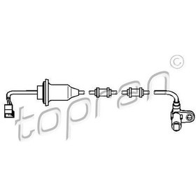 Resim Topran 401549001 - Abs Sensoru Arka Sag Mercedes S-class W220 C2 
