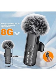Resim Kablosuz Type-c Yaka Mikrofonu Çok Renkli 
