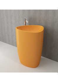 Resim Bocchi Etna Monoblok Lavabo - P.Mandalina Sarısı 