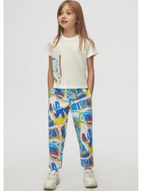 Resim Nk Kids 58529 Kız Çocuk Mavi Confetti Pantolon Mavi 