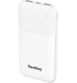 Resim nextbuy Acl Pw-99 10000MAH Hızlı Şarj Çift Type-C Çıkışlı Akıllı Taşınabilir Şarj Cihazı PowerBank Beyaz 