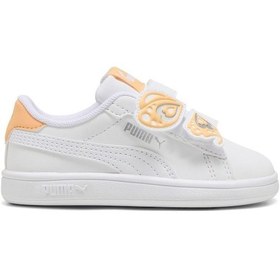 Resim Puma Smash 3.0 Beyaz Kız Çocuk Sneaker Çok Renkli-sarı Çok Renkli - Sarı 