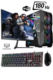 Resim İzoly Castform X i3-10100F 16 GB 512 GB M.2 NVMe RX 580 24" Free Dos Masaüstü Oyuncu Bilgisayarı 
