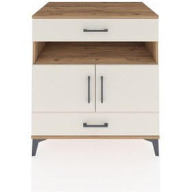 Resim Kronos Şifonyer 2 Raflı 2 Çekmeceli 2 Kapaklı 88x59x96 Çam-aytaşı Atlas Çam 