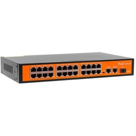 Resim Pazarcan Poe24Fe+2Ge+1Sfp 300W 10/100 Mbps Ethernet Switch 