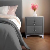 Resim Harmony Silver Komodin, İki Çekmeceli 