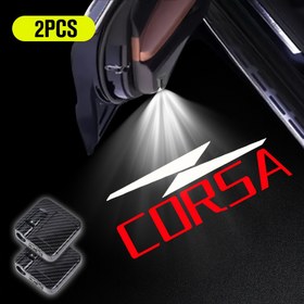 Resim Opel için 2 adet Corsa (2008-2024) araba LED karşılama ışığı, kapı açıldığında yanar, arabayı benzersiz kılar, pil paketi olmadan 