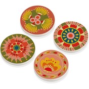 Resim The Mia Fiore Taş Bardak Altlığı Yuvarlak 4lü Set 