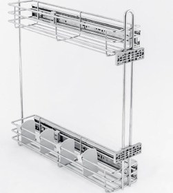 Resim Çağdaş Moderno Frenli Teleskopik Yandan Raylı Şişelik 15 Cm Ta27 Gri 