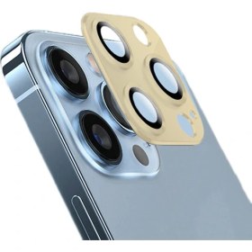 Resim Kny Apple Iphone 13 Pro Max Için Renkli 3D Kamera Koruma Lens Koruyucusu 