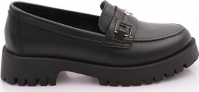 Resim DGN 2854 Kadin Metal Aksesuarli Loafer Ayakkabi 