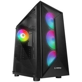 Resim Rampage Trıangle 4x120mm Rgb Fanlı Midt Atx Gaming Oyuncu Kasası 