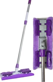 Resim Mayaglory Sihirli Yer Mopu Fayans Duvar Yüzey Temizlik Mikrofiber Mandallı Mop, Teleskopik Saplı İstediğin Bezi Tak Kullan +1 Yedek Bezli 