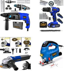 Resim stanrayf Alman Tam Prof Şarjlı Vidalama Matkap Taşlama Dekupaj Testere Kırıcı Delici Hilti 