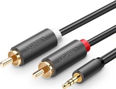 Resim 3.5mm AUX RCA Ses Kablosu 50CM Ugreen