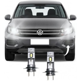 Resim Vw Tıguan Led Uzun Far Ampulü Mini Led 2'li Set H7 