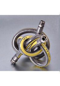 Resim Ocak Fırın Doğalgaz Bağlantı Fleksi Extra Korumalı Hortum 0.75 Cm 