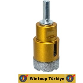 Resim Ev Atölye Inşaat Yüksek Sert Hızlı Delme Seramik Fayans Doğal Taş Mermer Granit Delme Aparatı 33 mm 