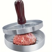 Resim Paslanmaz Çelik Yapışmaz Hamburger Presi ve Ergonomik Saplı - Köfte, Sosisler ve Daha Fazlası için Ağır Hizmet Tipi Et Presi - Barbekü, Izgara ve Mutfak Kullanımı İçin Mükemmel - Cadılar Bayramı, Noel ve Şükran Günü Tatilleri için İdeal - Şık Tasarım | Dayanıklı Mutfak Eşyası 