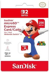 Resim NINTENDO SWITCH 2 MICRO SD CARD SANDISK - MARIO 256GB 