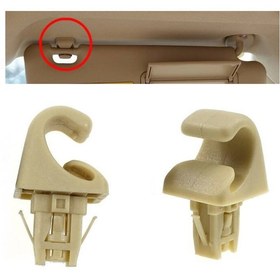 Resim Toyota Uyumlu Güneşlik Kancası Toyota Uyumlu Klips Bej 1 Adet (503231252) 
